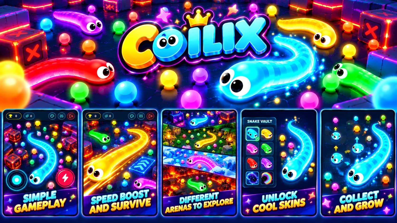 Coilix promotional screenshot 5: Fast-paced action